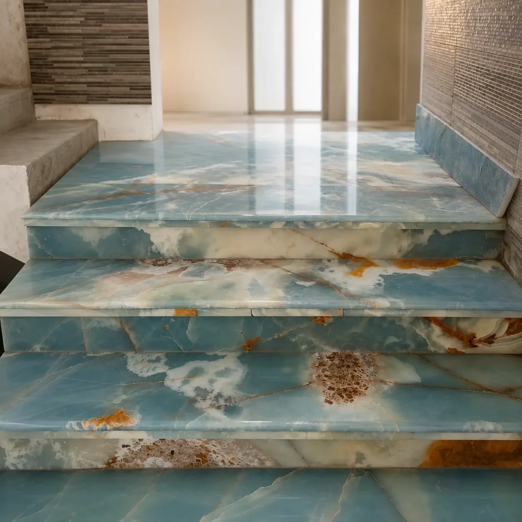 Blue Onyx Stairs
