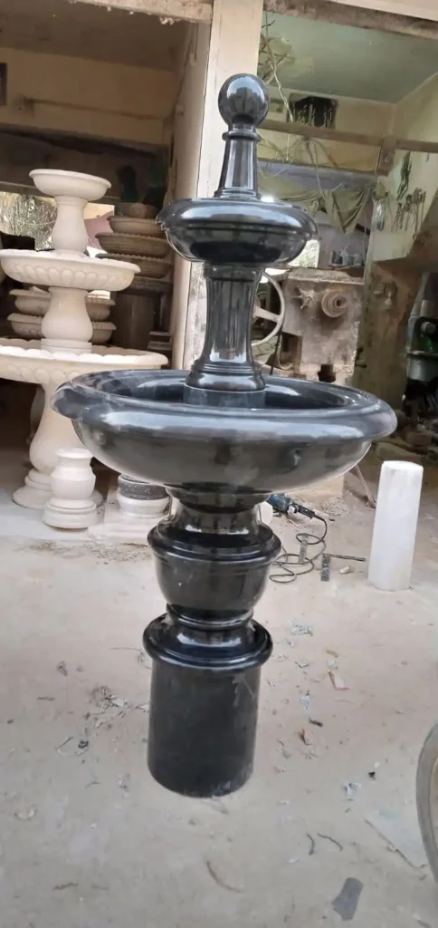 Black Marble fountain