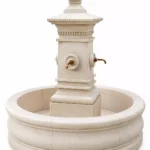 Luxury Marble, Onyx & Travertine Fountain handcrafted by Pakistan Marble & Onyx for gardens, villas, hotels, resorts, commercial landscapes, and worldwide export.