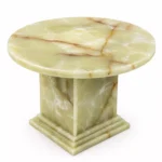 Luxury Green Onyx dining table handcrafted by Pakistan Marble & Onyx with natural translucent stone, custom designs, premium furniture manufacturing, and worldwide export.