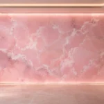 Pink Onyx Media wall featured wall