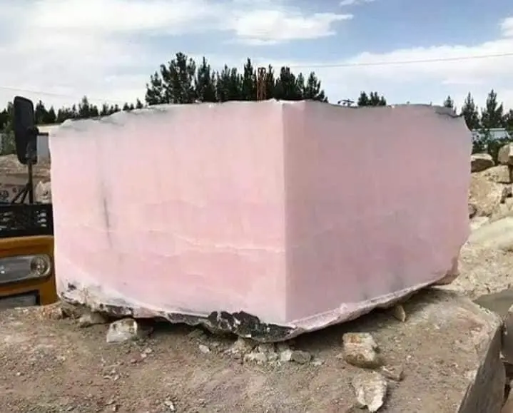 Pink Onyx Block big block raw block pakistan Marble and Onyx