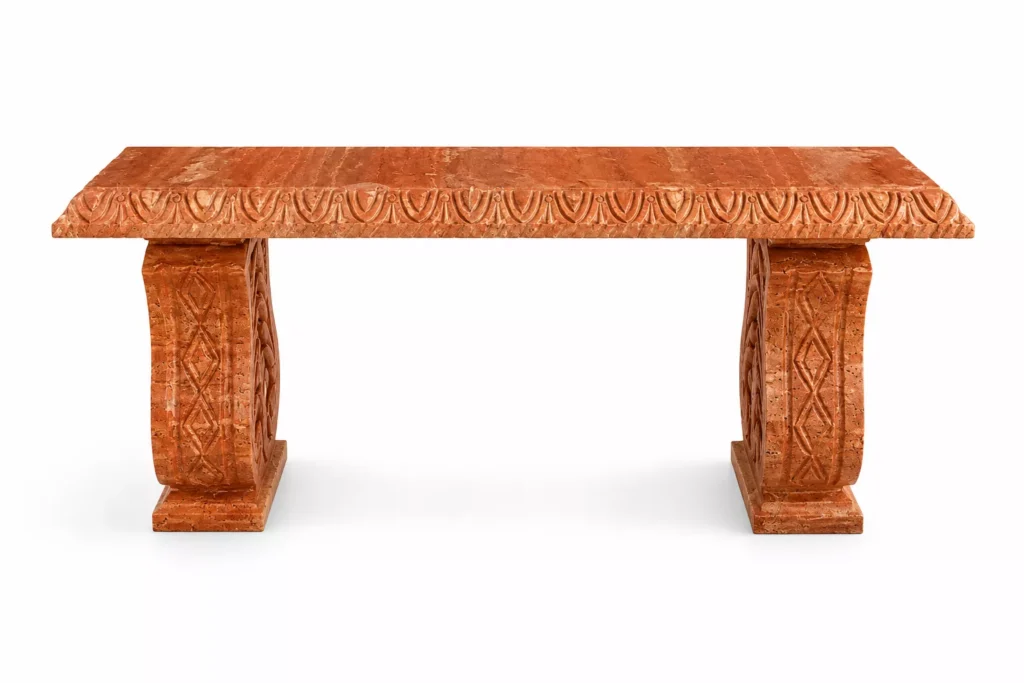 red travertine console table marble table Pakistan Marble and onyx