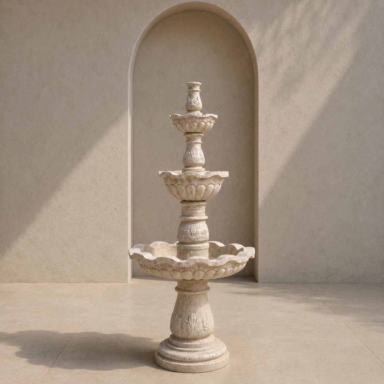 Marble and onyx fountains