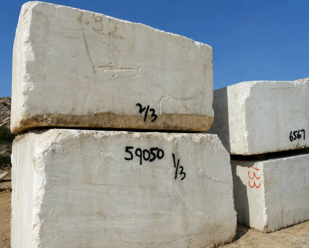 Ziarat White Marble Blocks at Pakistan marble and onyx marble factory top marble and onyx manufacturer