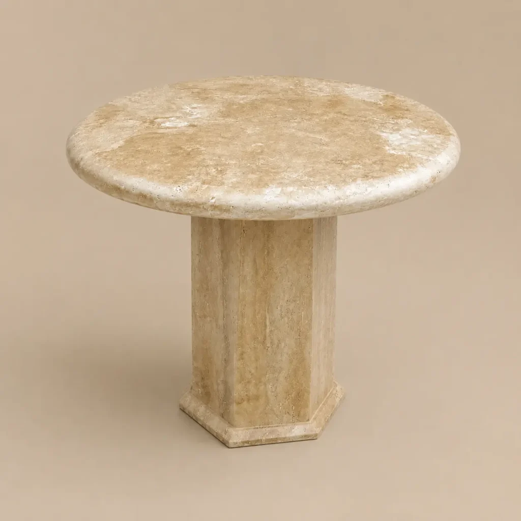 travertine coffee table