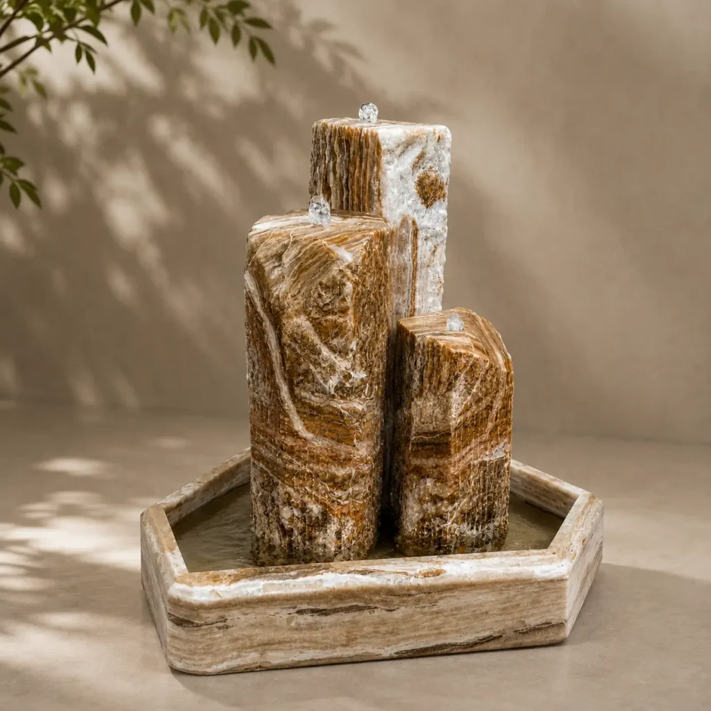 Travertine onyx Fountain unique marble fountain at pakistan marble and onyx