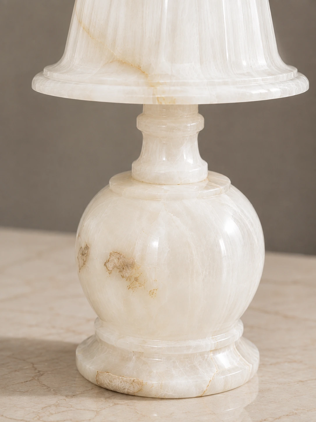 White Onyx Lamp | Natural Onyx Lighting | Pakistan Marble & Onyx - Image 3
